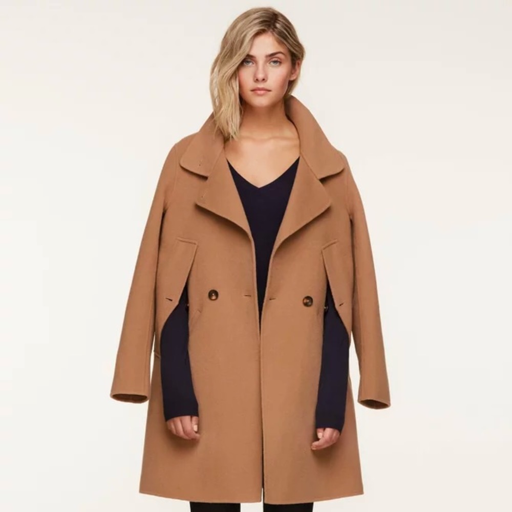 Double Face Wool Blend Cape Coat
SOIA & KYO